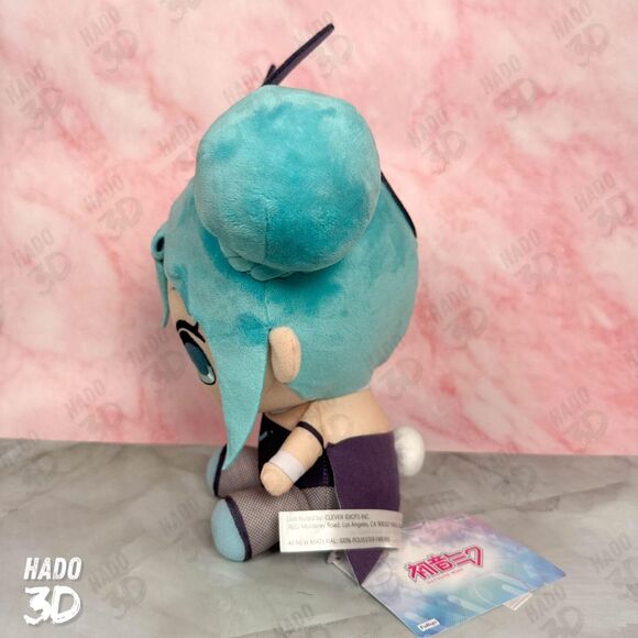 Hatsune Miku Kyurumaru Plush Toy Doll Black Bunny 10IN by FuRyu NEW US SELLER - Picture 6 of 8